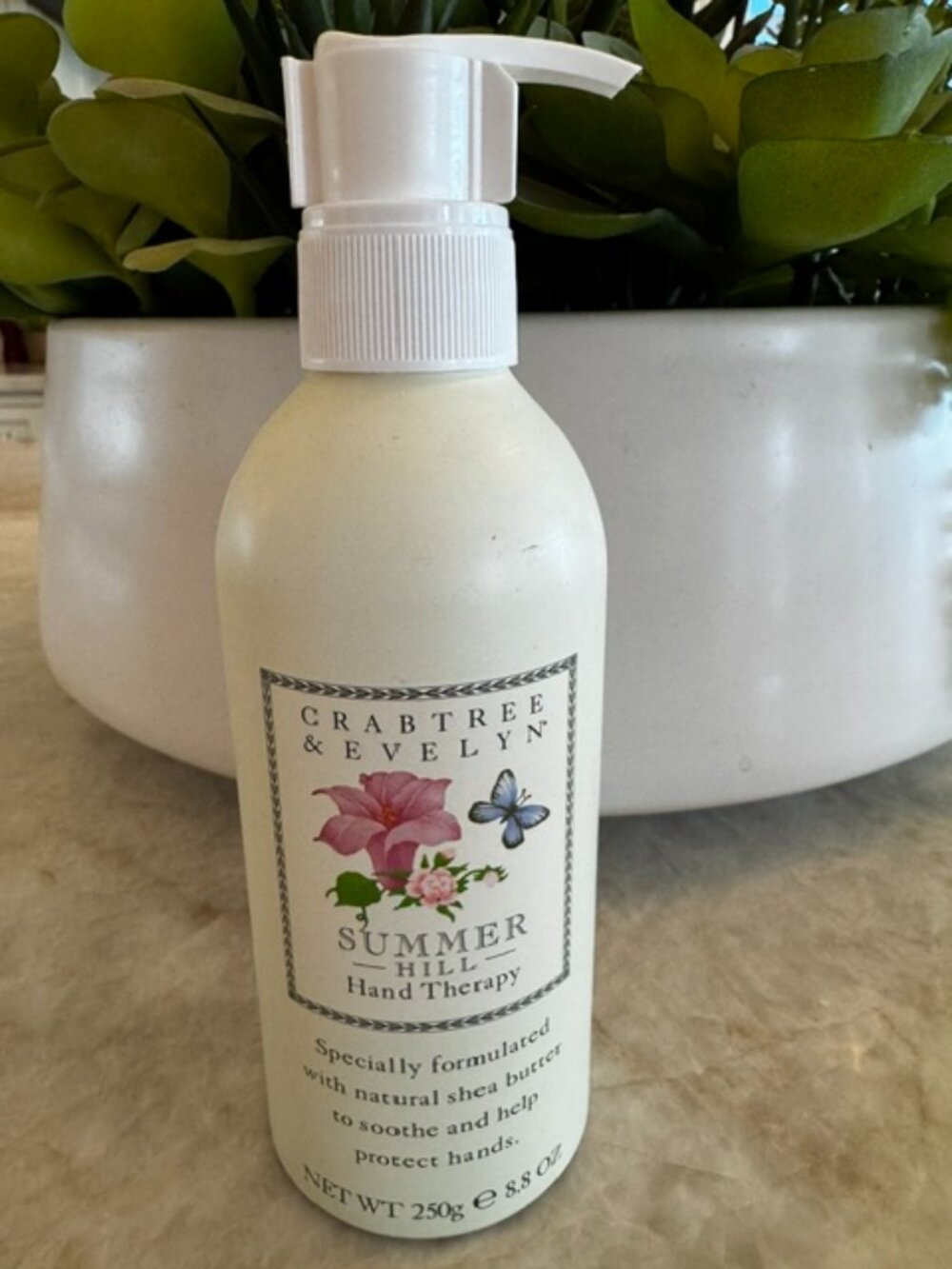 Crabtree Evelyn Summer Hill Hand Therapy Cream 8.8 oz, 250 grams